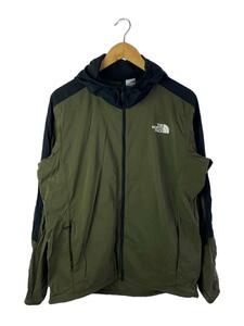 THE NORTH FACE◆ANYTIME WIND HOODIE_エニータイムウインドフーディ/L/ナイロン/KHK
