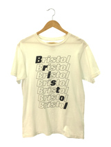 F.C.R.B.(F.C.Real Bristol)◆DIAGONAL LOGO TEE/Tシャツ/S/コットン/WHT/プリント/FCRB-210080_画像1