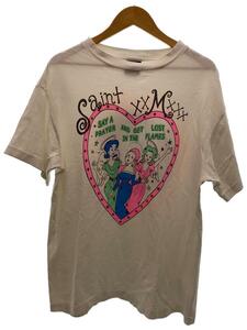 SAINT MICHAEL◆21AW/Heart Tee/Tシャツ/L/コットン/WHT/SM-A21-0000-005