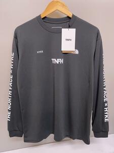 THE NORTH FACE◆24SS x HYKE/L/S ES Trail Crew/長袖カットソーロンT/GRY/NT241HK