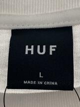 HUF◆Tシャツ/L/コットン/WHT_画像3