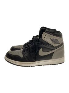 NIKE◆AIR JORDAN 1 RETRO HIGH OG/エアジョーダン1レトロハイ/ブラック/27.5cm/BLK