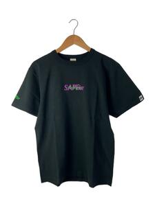 A Elegantes SAPEur◆Tシャツ/S/コットン/BLK/プリント/A0023-470