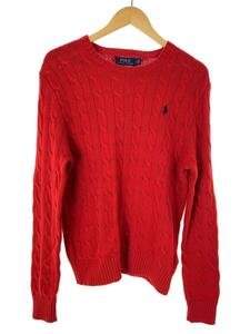 POLO RALPH LAUREN◆セーター(薄手)/S/コットン/RED//