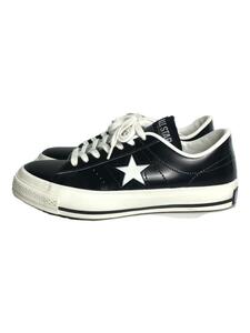 CONVERSE◆ワンスター/ローカットスニーカー/4 1/2/BLK/レザー●//