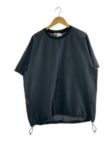 NANGA◆AIR CLOTH COMFY TEE/Tシャツ/XL/ポリエステル/ブラック/無地/NAG-S22-SH03//