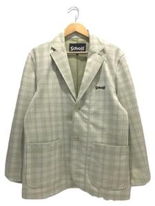 Schott◆23SS//PATTERNED JERSEY 2BUTTON JACKET/テーラードジャケット/L/チェック//