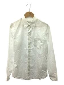 Maison Margiela◆20ss/ガーメントダイコットンポプリンンシャツ/長袖/サイズ39/コットン/WHT/S50DL0393//