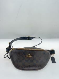 COACH* waist bag / leather /BRW/ total pattern /F48740/L1880