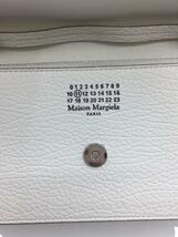 Maison Margiela◆ショルダーバッグ/レザー/WHT/無地/FOUR STITCHES CHAIN WALLET//_画像6