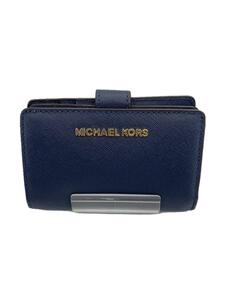 MICHAEL KORS◆2つ折り財布/レザー/NVY/レディース/35F7GTVF2L