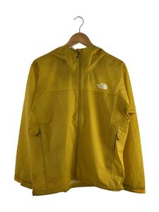 THE NORTH FACE◆VENTURE JACKET_ベンチャージャケット/L/ナイロン/イエロー/無地/ザノースフェイス