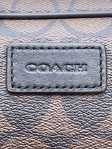 COACH◆セカンドバッグ/PVC/BRW/総柄_画像5