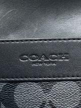 COACH◆シグネチャーショルダーバッグ/PVC/BLK/F54788_画像5