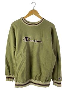 Champion◆90s/REVERSE WEAVE/リバース/スウェット/XL/コットン/カーキ/ボロ/襤褸