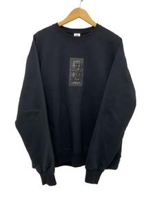 THE BLACK EYE PATCH◆HANDLE WITH CARE CREW SWEAT/スウェット/L/コットン/オールブラック