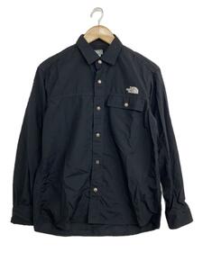 THE NORTH FACE◆L/S NUPTSE SHIRT_ロングスリーブヌプシシャツ/XS/ナイロン/BLK