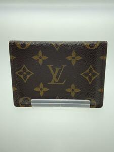 LOUIS VUITTON◆ポルト・2カルト・ヴェルティカル_モノグラム・キャンバス_BRW/-/BRW/レディース