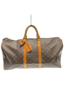 LOUIS VUITTON◆キーポル55_モノグラム・キャンバス_BRW/PVC/BRW