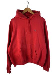 Champion◆パーカー/L/コットン/RED/無地/27102-3012