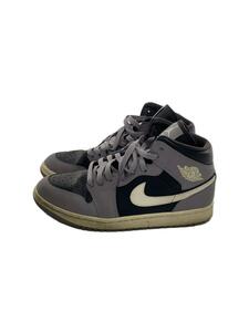 NIKE◆AIR JORDAN 1 MID_エア ジョーダン 1 ミッド/26.5cm/GRY