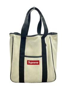 Supreme◆18AW Polartec tote/トートバッグ/ナイロン/ベージュ