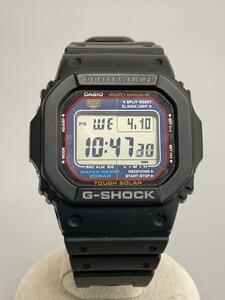 CASIO◆ソーラー腕時計・G-SHOCK/デジタル/BLK