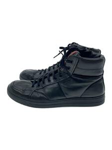 PRADA◆ハイカットスニーカー/UK8/BLK/4T 2596