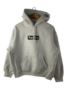 Supreme◆23AW Box Logo Hooded Sweatshirt /パーカー/S/コットン/GRY