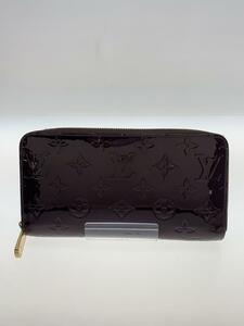 LOUIS VUITTON◆ジッピー・ウォレット_モノグラム・ヴェルニ_BRD/エナメル/BRD/レディース