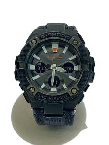 CASIO◆ソーラー腕時計・G-SHOCK/デジアナ/BLK/BLK