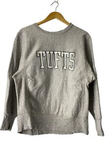 Champion◆スウェット/M/コットン/GRY/総柄/tufts/