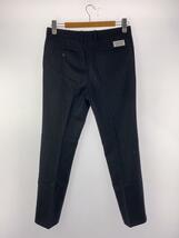 WACKO MARIA◆REGULAR FIT WOOL TROUSERS/TYPE-1/S/ウール/BLK/ストライプ_画像2