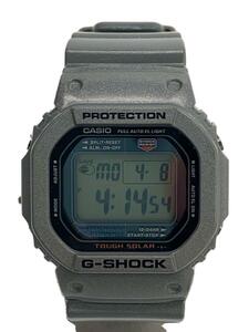 CASIO◆ソーラー腕時計/G-SHOCK/タフソーラー/デジタル/ラバー/グレー/G-5600EV-8JF