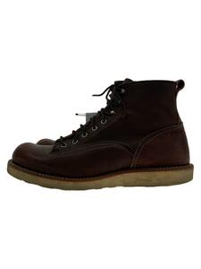 RED WING◆レースアップブーツ・ラインマン/27cm/BRD/レザー