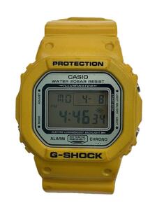 CASIO◆クォーツ腕時計/G-SHOCK/デジタル/ラバー/イエロー/DW-5600FL-9SJR