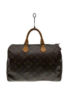 LOUIS VUITTON◆1)スピーディ35_モノグラム・キャンバス_BRW/PVC/BRW