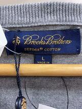 BROOKS BROTHERS◆Vネックセーター(薄手)/L/コットン/グレー_画像3