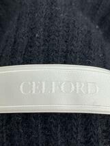 CELFORD◆ボレロセット両畦ニットワンピース長袖ワンピース//ウール/BLK/使用感有_画像3