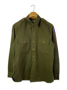 US.ARMY◆長袖シャツ/-/コットン/WEST POINT/チンスト付き/ギャバジンシャツ