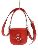 COACH◆ショルダーバッグ/レザー/RED/C5685_画像1