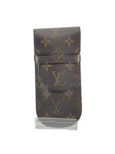 LOUIS VUITTON◆エテュイ・リュネット・ラバ_モノグラム・キャンバス_BRW/-/BRW/総柄/レディース