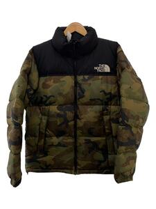 THE NORTH FACE◆NOVELTY NUPTSE JACKET_ノベルティ ヌプシ ジャケット/L/ナイロン/KHK/カモフラ