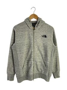 THE NORTH FACE◆SQUARE LOGO FULLZIP_スクエアロゴフルジップ/M/ポリエステル/GRY