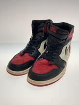 NIKE◆AIR JORDAN 1 RETRO HIGH OG/エアジョーダン1レトロハイ/レッド/27.5cm/RED_画像2