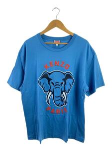 KENZO◆23ss/エレファント/Tシャツ/L/コットン/BLU/象/半袖カットソー