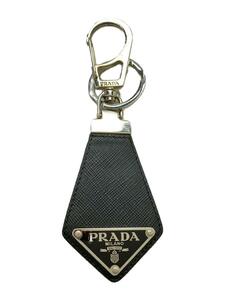 PRADA◆キーホルダー/レザー/BLK/メンズ/2PP041/サフィアーノ