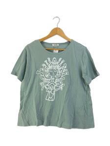 Plantation◆Tシャツ/M/コットン/GRN/PL13JK651/菩薩プリント/仏