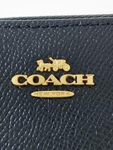 COACH◆ラウンドジップ/2つ折り財布/-/BLK/レディース_画像3