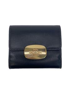 COACH◆3つ折り財布/レザー/BLK/レディース/CP254